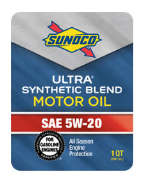 Sunoco Ultra Synthetic Blend 5W-20 Engine Oil