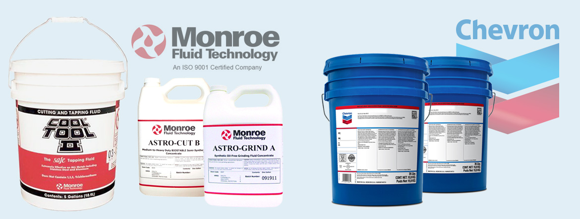 Monroe Fluid Technology and Chevron Metalworking oils and lubricants