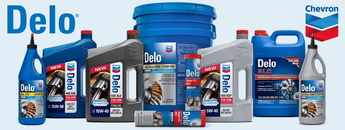 Chevron Delo Diesel Engine Oils, Hydraulic & Transmission Oil and Greases & Gear Oils
